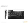 be quiet! Dark Mount Silent Linear US ANSI klaviatūra, gaminimui, USB, QWERTY, JAV anglų, juoda