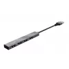 Trust Halyx USB 2.0 4 prievadų USB mini centras, aliuminis