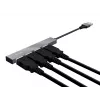 Trust Halyx USB 2.0 4 prievadų USB mini centras, aliuminis