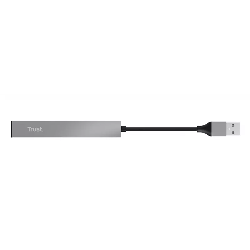 Trust Halyx USB 2.0 4 prievadų USB mini centras, aliuminis