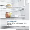 Šaldytuvas su šaldikliu Bosch Serie 4 KGN39VIEB laisvai pastatomas 368 l, E klasė, nerūdijantis plienas, NoFrost, šaldiklis apačioje