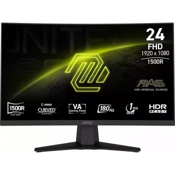 Monitorius MSI MAG 244C 59,9 cm (23,6 colio) Full HD 1920 x 1080 lenktas VA LCD juodas