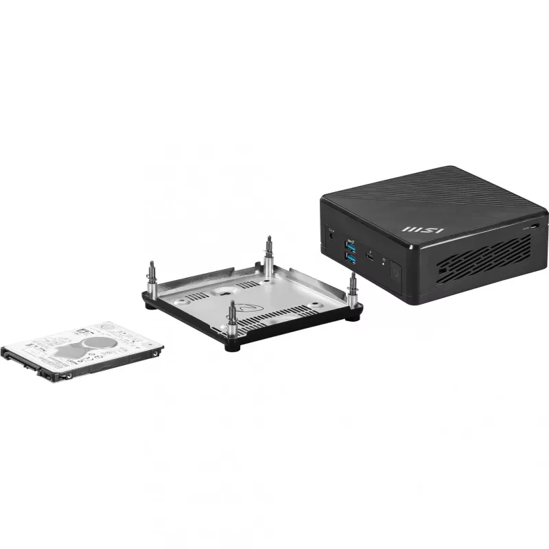 MSI Cubi 5 12M-004EU Intel® Core™ i3 i3-1215U 8 GB DDR4-SDRAM 256 GB SSD Windows 11 Pro Mini kompiuteris juodas
