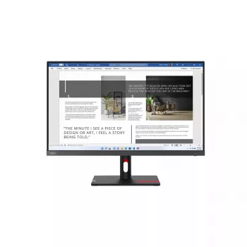 Monitorius Lenovo ThinkVision S27i-30 27 colių Full HD IPS LED 1920×1080, 100 Hz, 300 cd/m², 6 ms, HDMI x2, VESA 100×100
