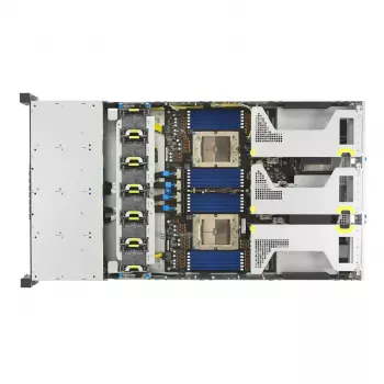 Serverio platforma ASUS RS720A-E13-RS24G 2U AMD, 24x 2,5 colio lizdai, 2x SP5 CPU, 24 DIMM DDR5, 3 TB max, Aspeed AST2600