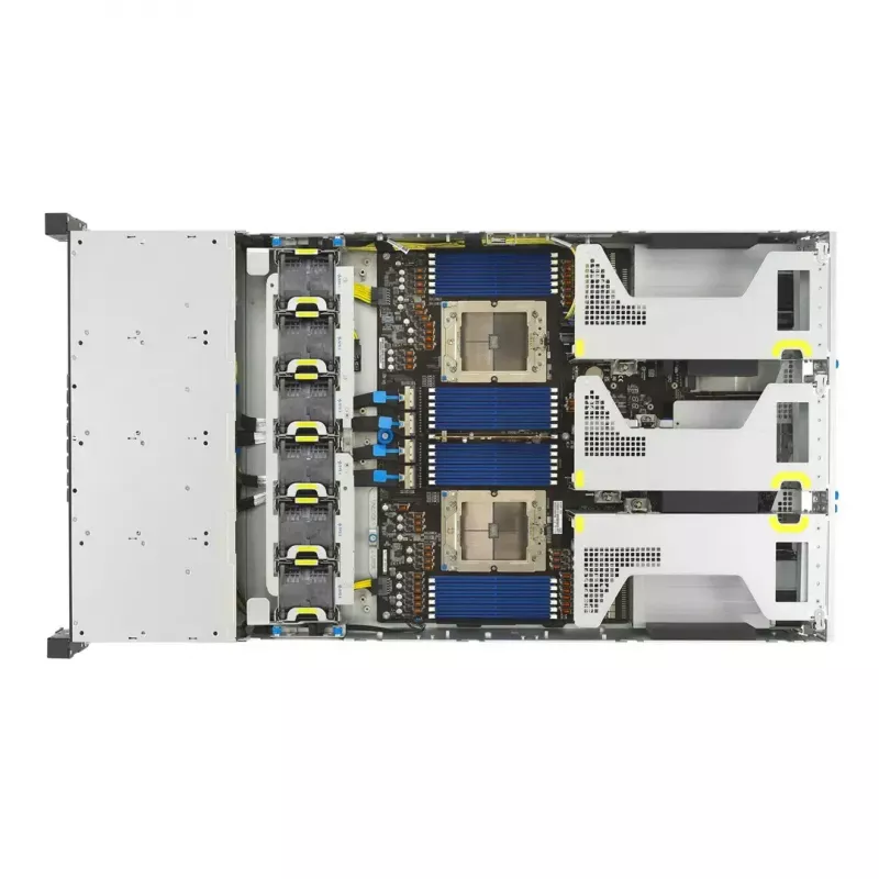 Serverio platforma ASUS RS720A-E13-RS24G 2U AMD, 24x 2,5 colio lizdai, 2x SP5 CPU, 24 DIMM DDR5, 3 TB max, Aspeed AST2600