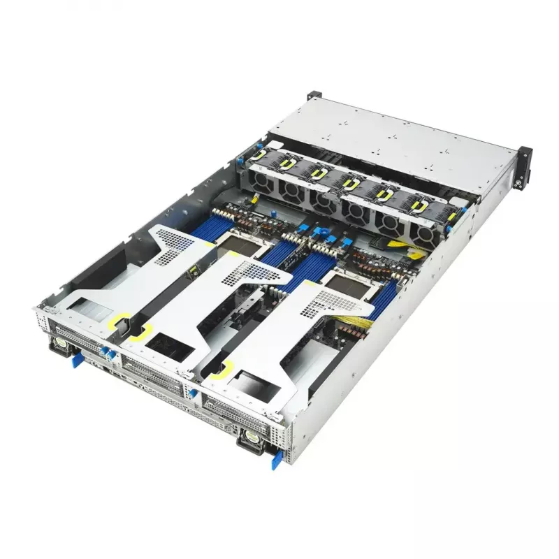 Serverio platforma ASUS RS720A-E13-RS24G 2U AMD, 24x 2,5 colio lizdai, 2x SP5 CPU, 24 DIMM DDR5, 3 TB max, Aspeed AST2600