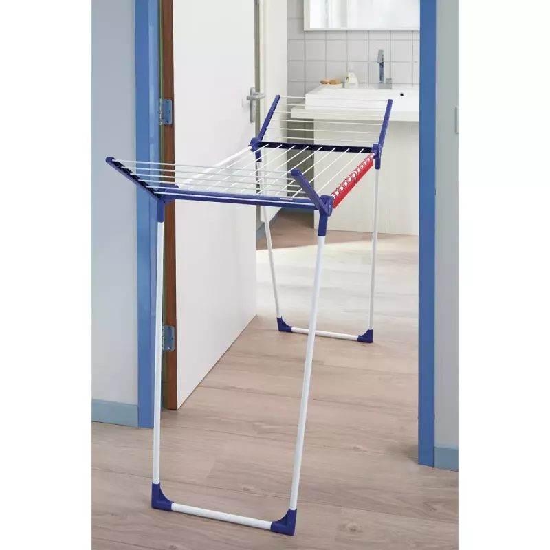 Patalpinė džiovinimo lentyna Leifheit Pegasus 180 Plus, sulankstoma, metalas/plastikas, 18 m džiovinimo erdvė, 870×1570×660 mm