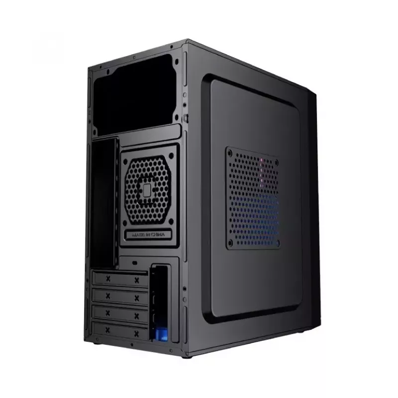 Korpusas GEMBIRD Fornax K300 Mini Tower — Mini-ITX/Micro ATX, SPCC, 2,17 kg, USB 3.2, 1x2,5 colio vieta, 4 išplėtimo lizdai
