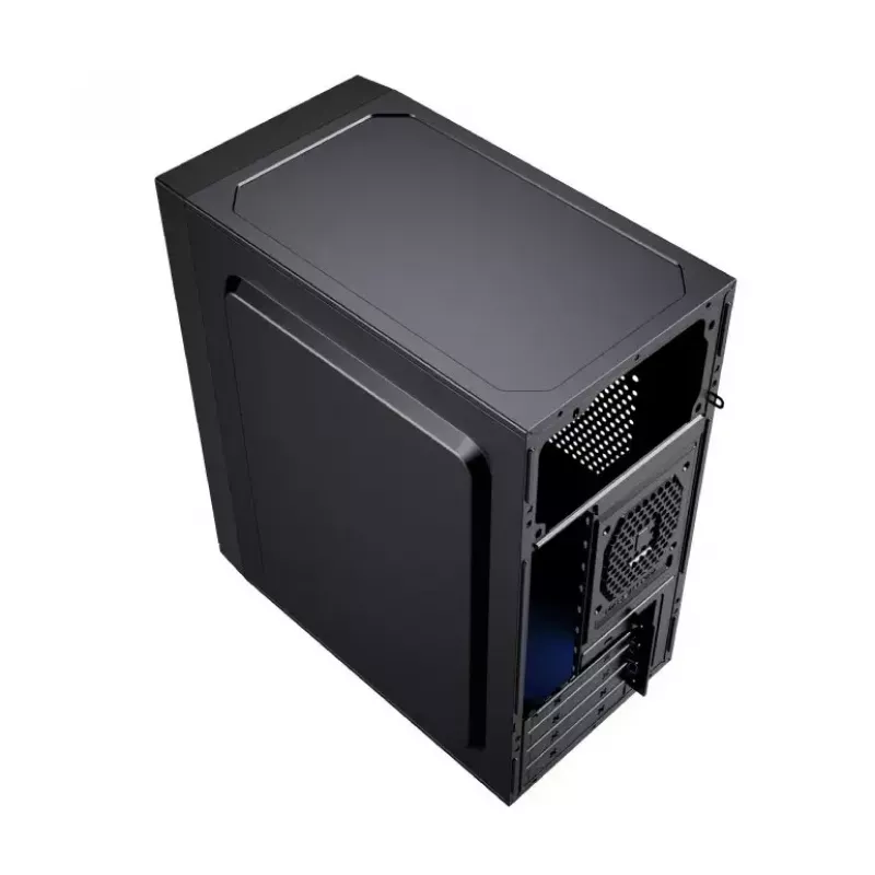 Korpusas GEMBIRD Fornax K300 Mini Tower — Mini-ITX/Micro ATX, SPCC, 2,17 kg, USB 3.2, 1x2,5 colio vieta, 4 išplėtimo lizdai