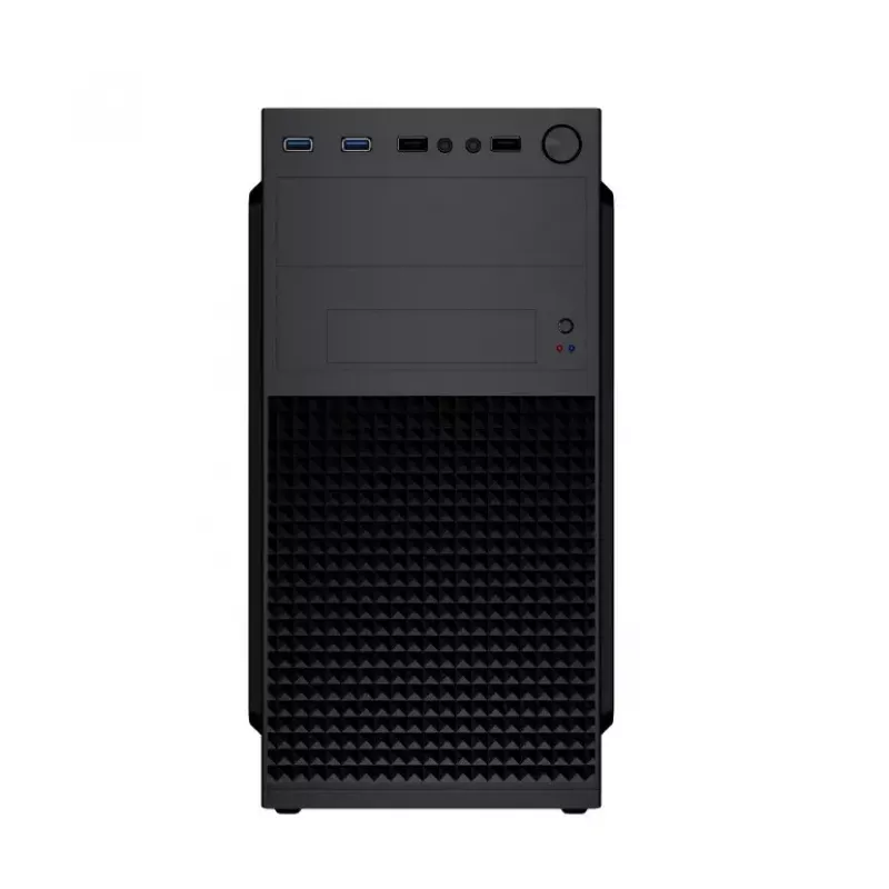 Korpusas GEMBIRD Fornax K300 Mini Tower — Mini-ITX/Micro ATX, SPCC, 2,17 kg, USB 3.2, 1x2,5 colio vieta, 4 išplėtimo lizdai