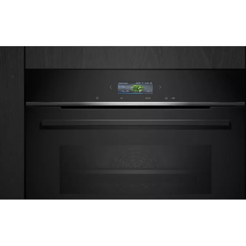 Siemens iQ700 HB734G1B1 įmontuojama elektrinė orkaitė 71 L 3600 W Juoda