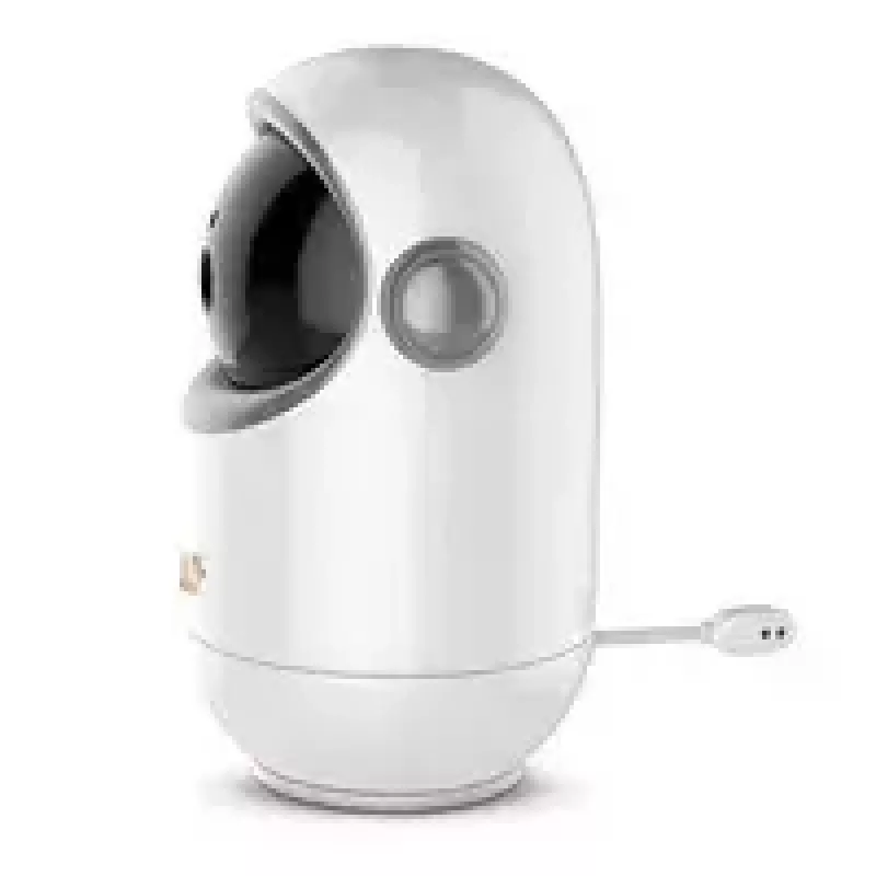 Belaidis kūdikio monitoriaus imtuvas neno Berkano vienai kamerai, 1280×720 LCD, 1200 mAh baterija, USB‑C, pasukimas 310°/pakreipimas 0–46°, diapazonas 260 m