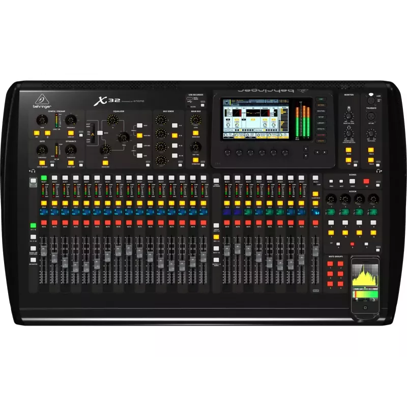 Behringer X32 skaitmeninis garso maišytuvas 40 kanalų 10–22000 Hz Juodas