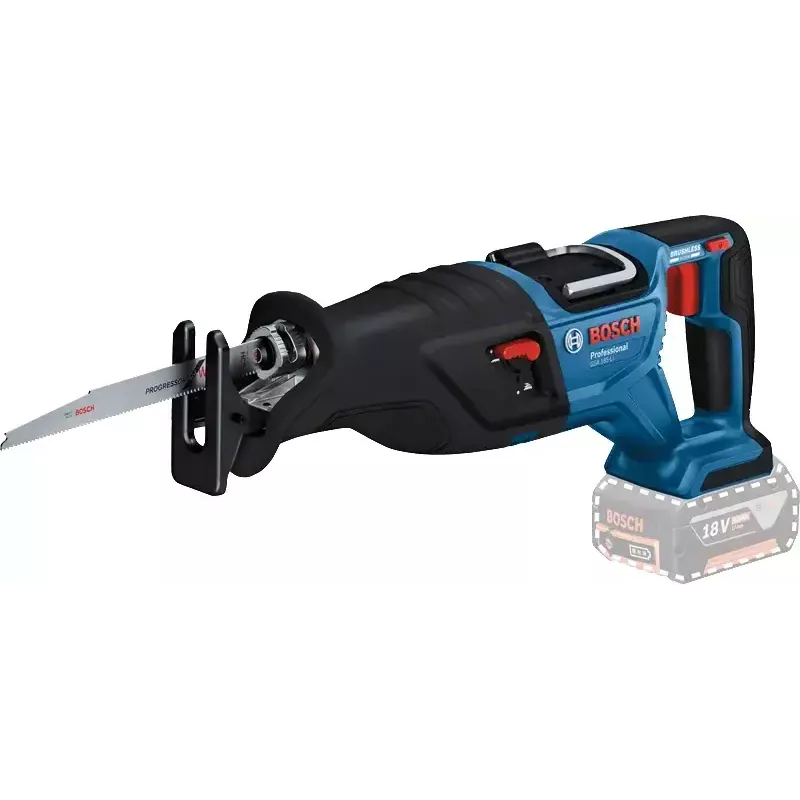 Pjūklas stūmoklinis Bosch GSA 185-LI Brushless 2900 sūkių/min Juodas