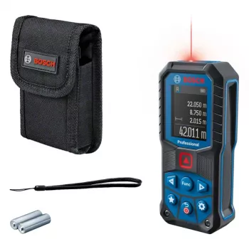 Lazerinis nuotolio matuoklis Bosch GLM 50-22 Professional IP65, 1,5 V baterija, 200 g, su dėklu
