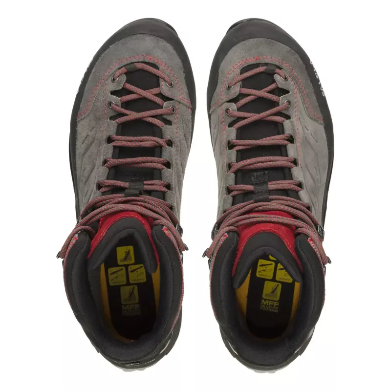 Salewa MTN Trainer Mid GTX vyriški žygiavimo batai, anglies pilka/raudona, zomša, Vibram