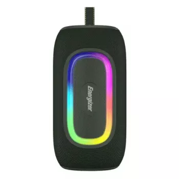 Nešiojamas / vakarėlių garsiakalbis Energizer BTS163 – 16 W RMS, Bluetooth, Li‑Ion 1800 mAh, MicroSD, kelių spalvų apšvietimas, juodas