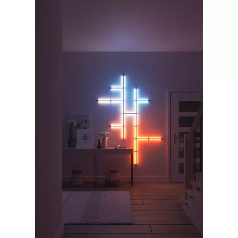 Nanoleaf Lines Squared išplėtimo rinkinys, 3 linijos, balti, RGB, IP20