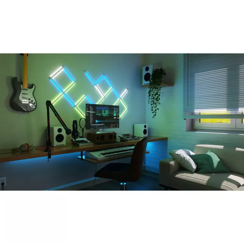Nanoleaf Lines Squared išplėtimo rinkinys, 3 linijos, balti, RGB, IP20