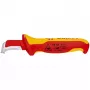Pjovimo peilis Knipex 98 55 SB raudonas geltonas fiksuotas ašmenys