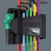 L-formos raktų rinkinys Wera 967/9 TX BO (TX8–TX40)