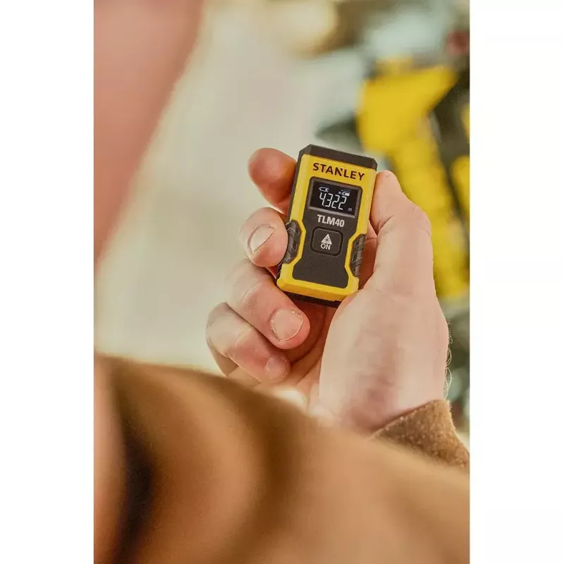 Lazerinis nuotolio matuoklis Stanley STHT77666-0 juodai geltonas 0,165-12 m LCD