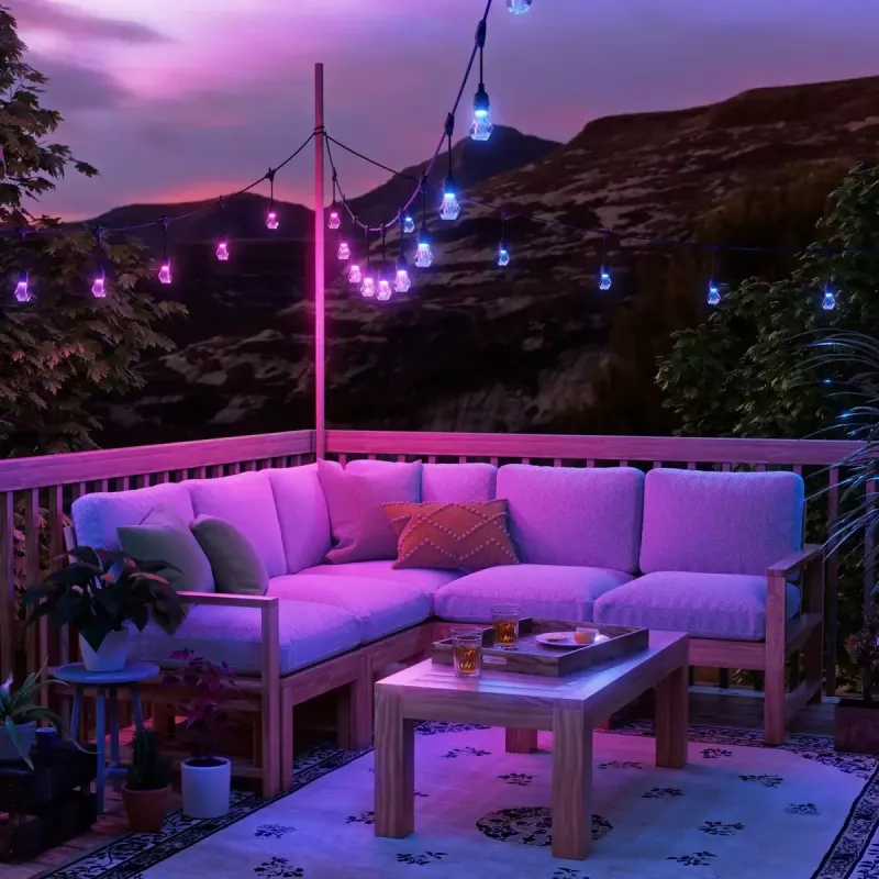 Lauko girliandos Nanoleaf Essentials NF084E00-20SLO 15 m daugiaspalvės Matter