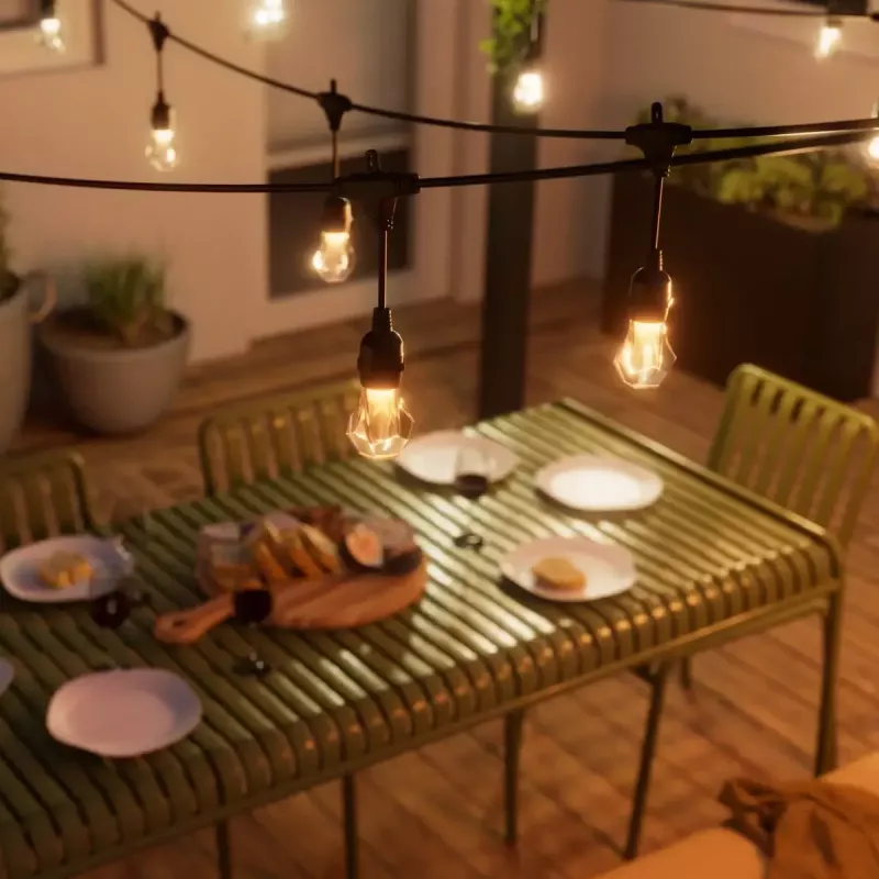 Lauko girliandos Nanoleaf Essentials NF084E00-20SLO 15 m daugiaspalvės Matter