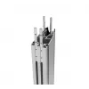Vertikalus stulpas B-Tech SYSTEM X BT8380-060/B V3 juodas 0,6 m