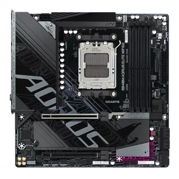 GIGABYTE B840M AORUS ELITE WIFI6E pagrindinė plokštė – AMD Ryzen 9000, 10+2+2 VRM fazės, DDR5 iki 8200 MHz, 2x PCIe 4.0 M.2, Wi-Fi 6E, 2.5GbE LAN