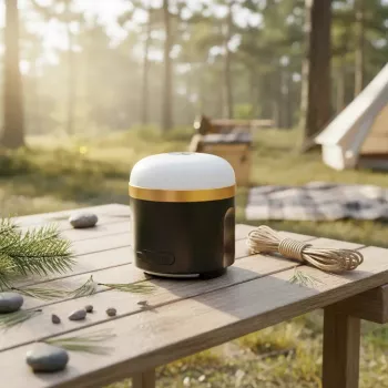 Stovyklavimo žibintas su baterija EcoFlow SCLI-B — 400 lm, 3600 mAh, USB-C įvestis, ABS+TPR korpusas