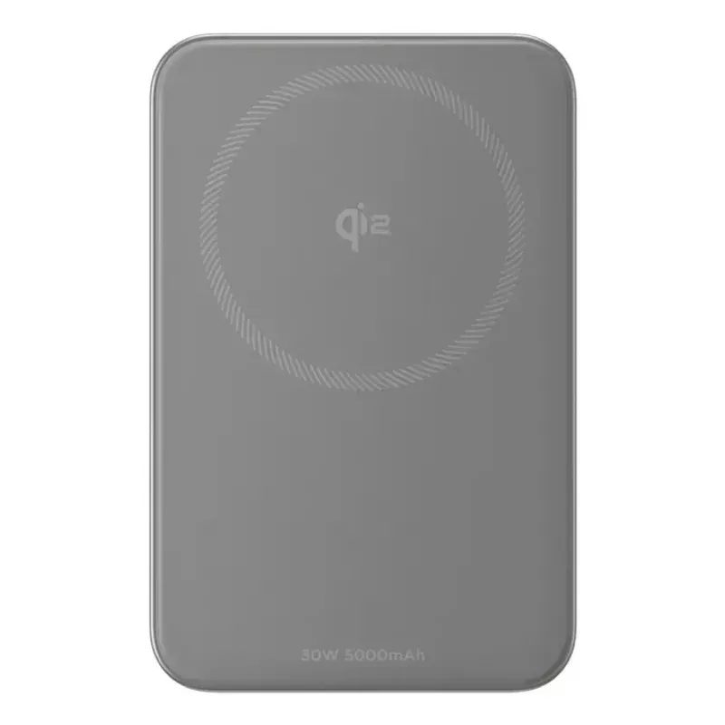 Power bankas EcoFlow Rapid 5000 (Ličio jonų 5000 mAh, PD greitasis įkrovimas, 30 W bendra galia, belaidis, USB-C, sidabrinis)