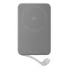 Power bankas EcoFlow Rapid 5000 (Ličio jonų 5000 mAh, PD greitasis įkrovimas, 30 W bendra galia, belaidis, USB-C, sidabrinis)