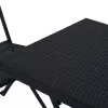 Sodo baldų komplektas Extralink L-0201P — 2 kėdės ir juodas stalas