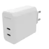 mophie sieninis adapteris USB-C PD DUAL 67W GaN baltas EU (2xUSB-C)