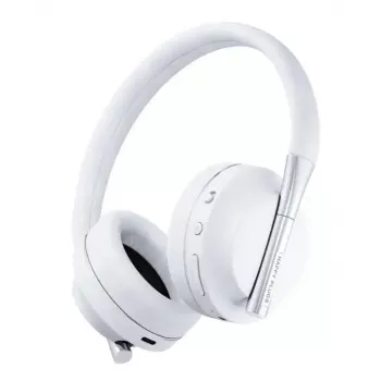 Ausinės Tura Scandinavia AB PLAY – laidinės ir belaidės (Bluetooth), USB-C, supraauralinės, 20–20 000 Hz, baltos, 170 g