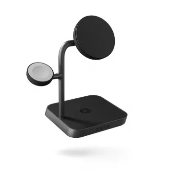 ZENS Office Charger Pro 3 juoda belaidė greitojo įkrovimo stotelė AC