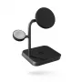 ZENS Office Charger Pro 3 juoda belaidė greitojo įkrovimo stotelė AC