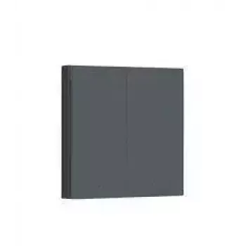 AQARA Smart Wall Switch H1 EU (Be Neutralaus, Dvigubas) (WS-EUK02-G), Pilka - Zigbee sieninis jungiklis su dviguba rele