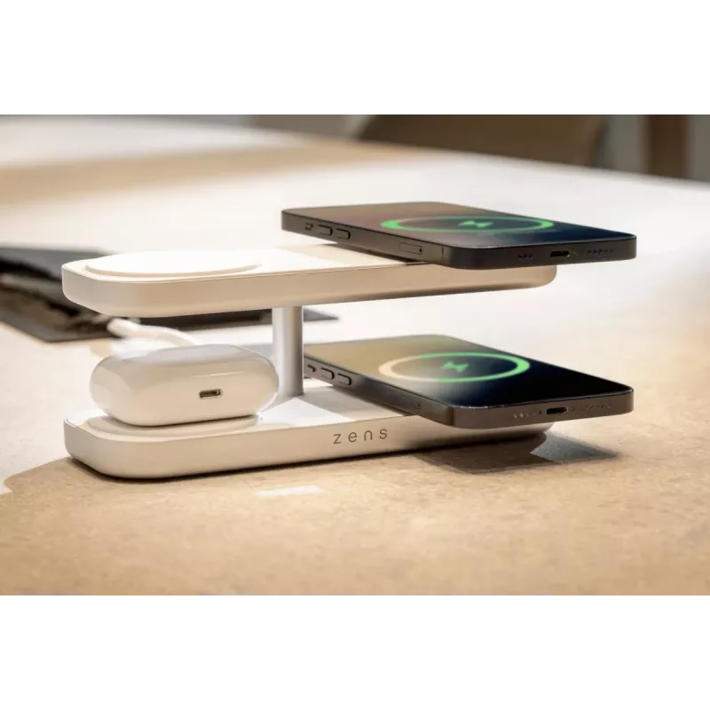 ZENS Quattro Wireless Charger Pro 4 Baltas