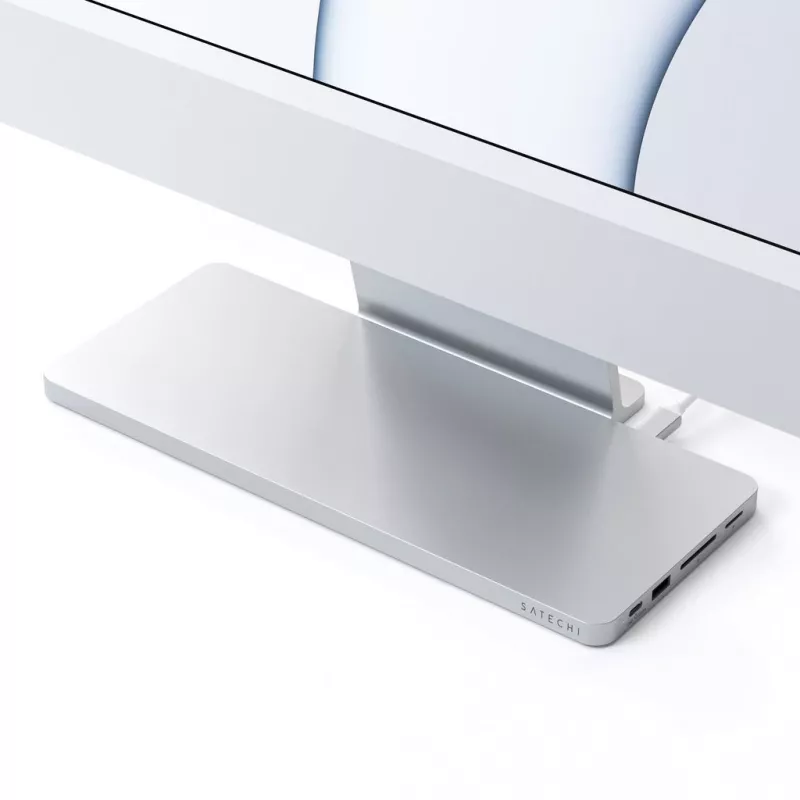 SATECHI USB-C Slim Dock belaidžio ryšio stotelė / portų replikatorius, USB 3.2 Gen 2 / 3.1 Gen, skirta 24 colių iMac (2021)