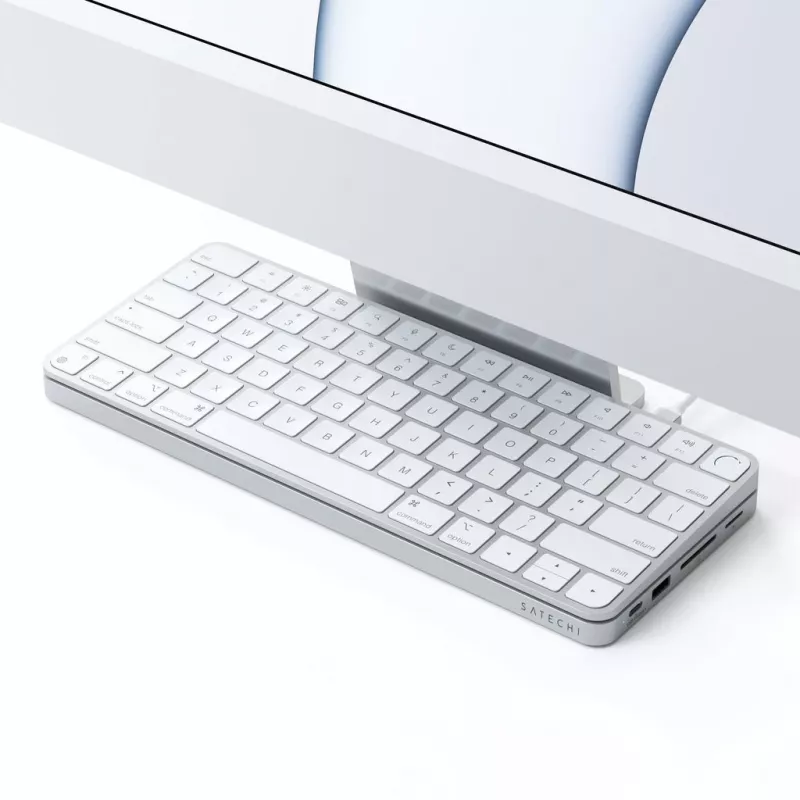 SATECHI USB-C Slim Dock belaidžio ryšio stotelė / portų replikatorius, USB 3.2 Gen 2 / 3.1 Gen, skirta 24 colių iMac (2021)