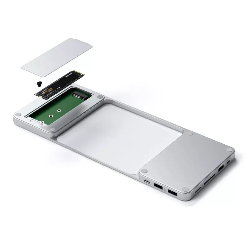 SATECHI USB-C Slim Dock belaidžio ryšio stotelė / portų replikatorius, USB 3.2 Gen 2 / 3.1 Gen, skirta 24 colių iMac (2021)