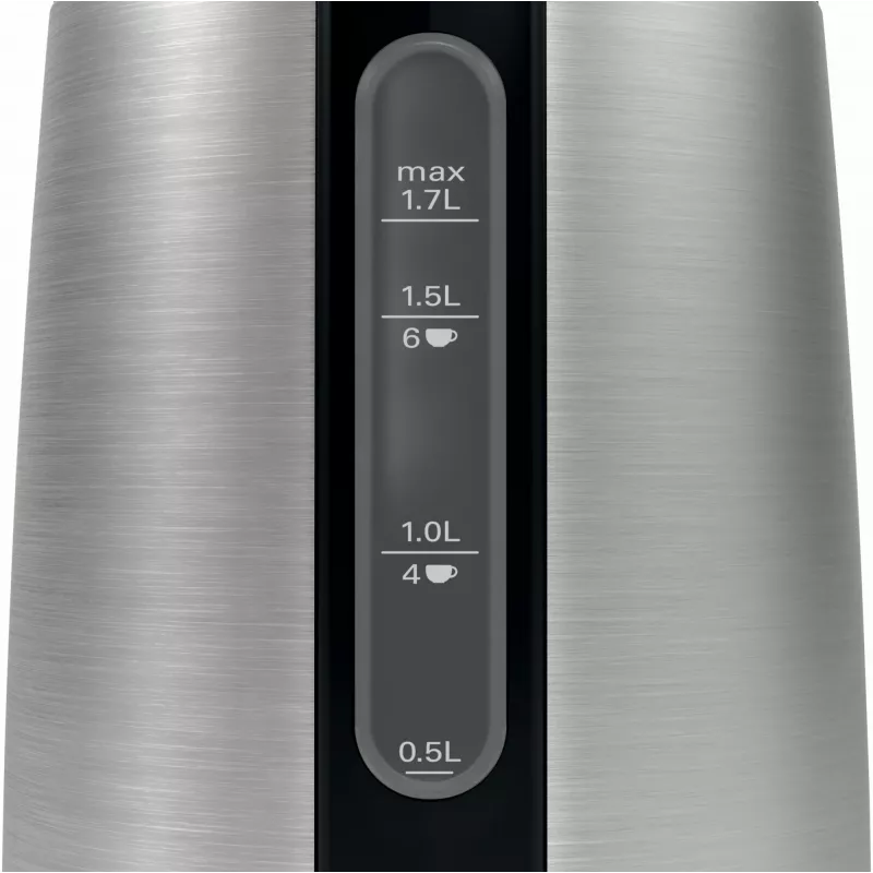 Bosch TWK3P420 elektrinis virdulys 1,7 L 2400 W Juodas, Nerūdijantis plienas