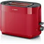 Skrudintuvas Bosch TAT2M124 — 2 griežinėliai 950 W, raudonas, duonos centravimas, atšildymas, kėlimas