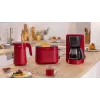 Skrudintuvas Bosch TAT2M124 — 2 griežinėliai 950 W, raudonas, duonos centravimas, atšildymas, kėlimas