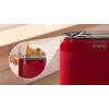 Skrudintuvas Bosch TAT2M124 — 2 griežinėliai 950 W, raudonas, duonos centravimas, atšildymas, kėlimas