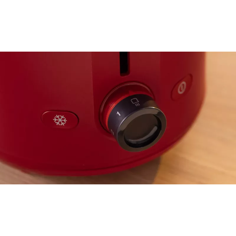 Skrudintuvas Bosch TAT2M124 — 2 griežinėliai 950 W, raudonas, duonos centravimas, atšildymas, kėlimas
