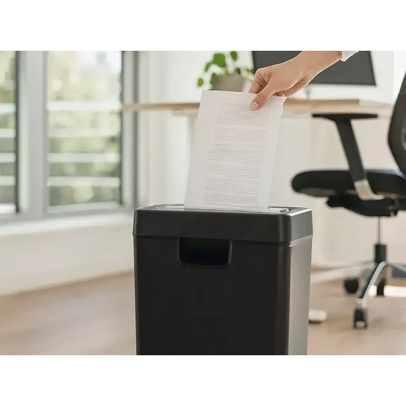 Smulkintuvas TRACER Edge10L kryžminis pjūvis, 10 lapų talpa, 6 mm pjūvis, 10 L krepšelis, juodas